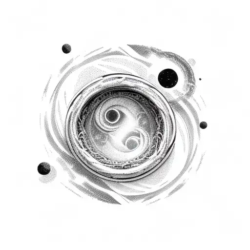 Ouroboros Around Black Hole