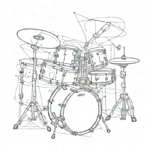 Egon Schiele Abstract Drum Set