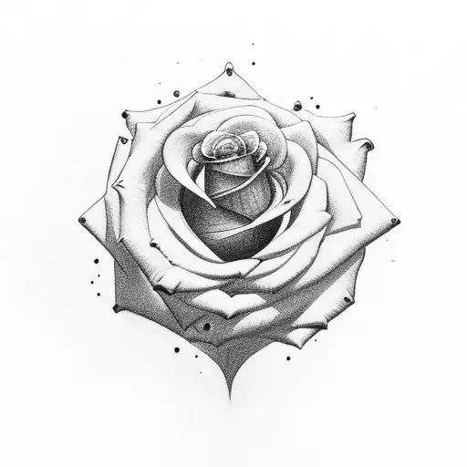 Rose With Eye On Top With Jesus On Top