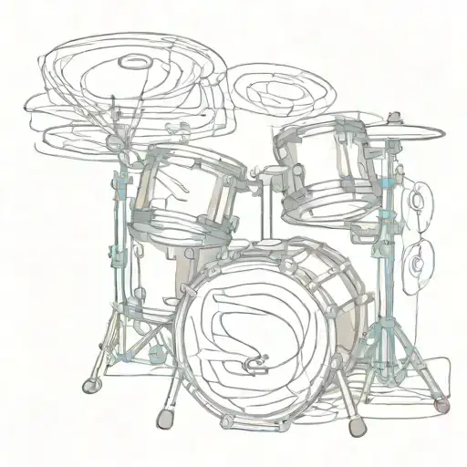 Abstract Drum Set