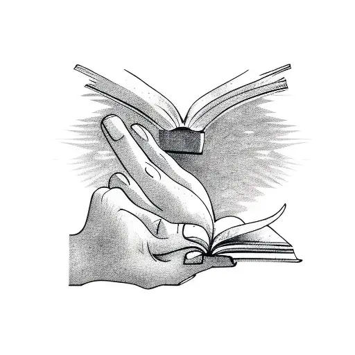 Hands Opening A Book With Mythical Creatures Flying Out