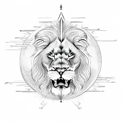 Persian Lion And Sun With Ak-47 In Hand