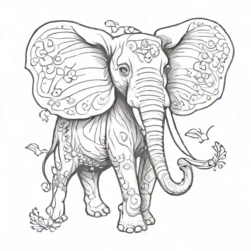 Elephant With Butterfly Wings