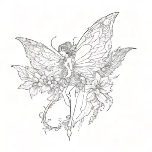 A Fairy Wings Flowers Blooming Flowers