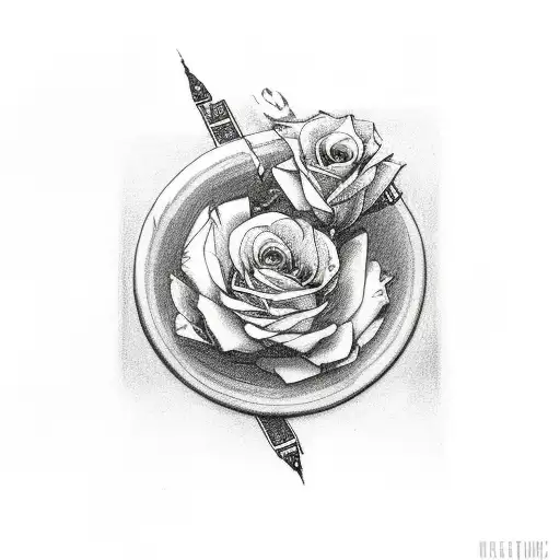 Saturn With Roses As Ring