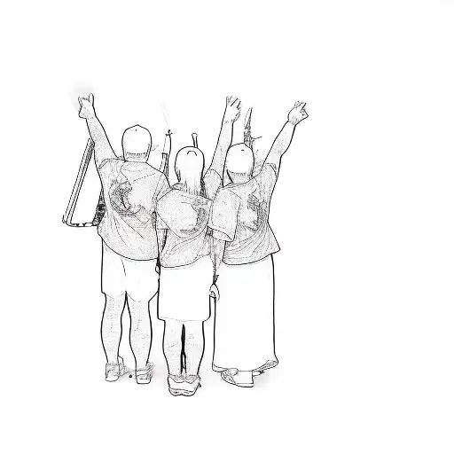 A Group Of People In T - Shirts