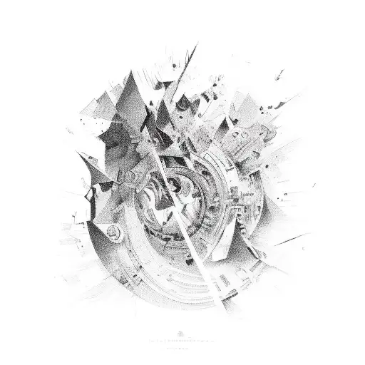 Abstract Representation Of Stepping Out Of Comfort Zone