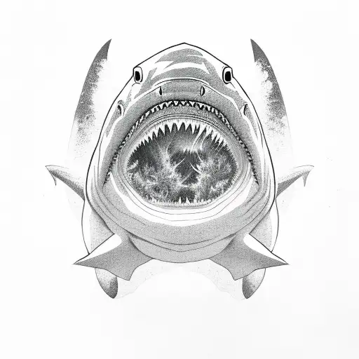 A Shark And Manga Rays