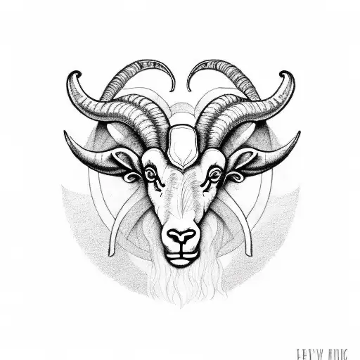 Ram Or Aries Symbol That Incorporates Spirituality And Higher Self Awakening