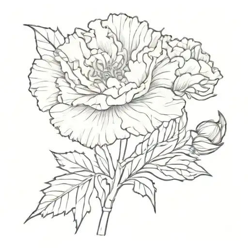 Carnation Flower With September Birth Month Flower