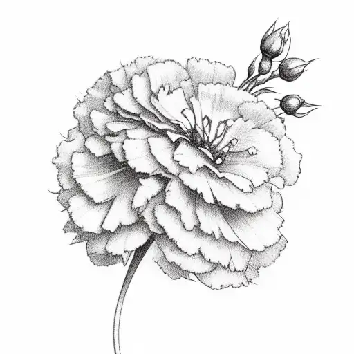 Christian Cross With Carnations