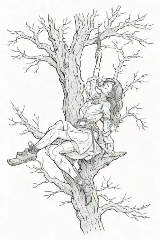 Girl Hanged From A Tree