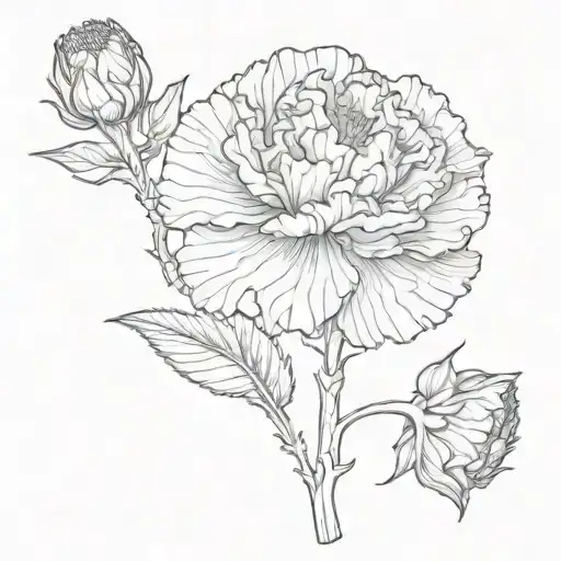 Carnation Flower With September Birth Month Flower