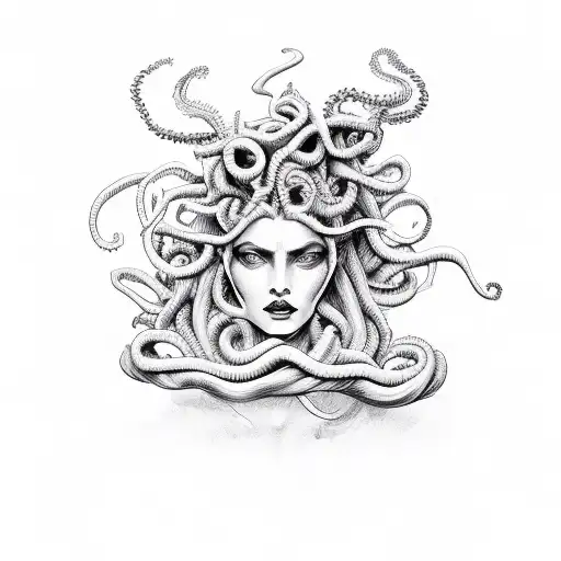 Demonic Medusa With Witchy Aspects