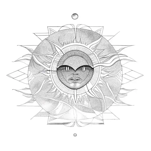 Omni Car Outline With A Sun Above