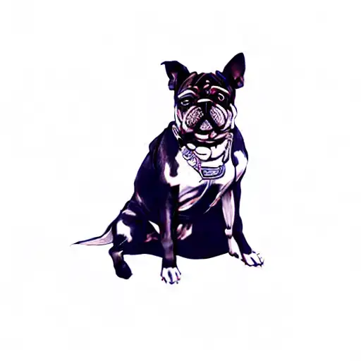 A Dog Sitting On Armrest