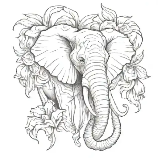 Gladiolus Flower With An Elephant Head