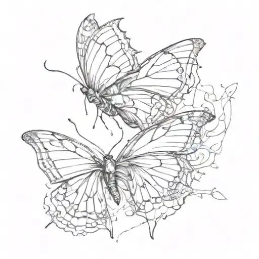 Broken Butterfly Flying