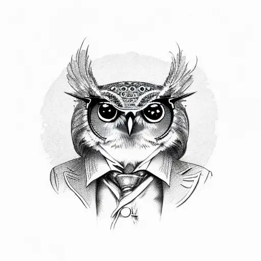 Illustrate An Owl And A Frog In A Steampunk Theme