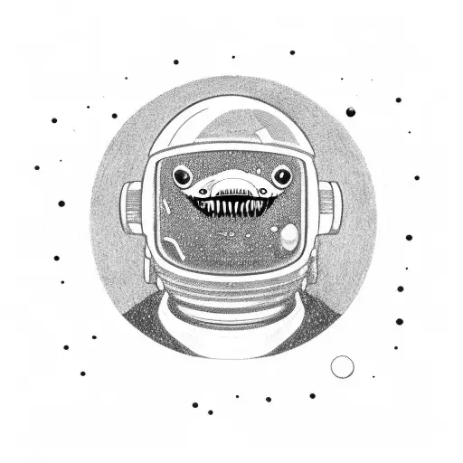 Whale Shark Wearing A Astronaut Helmet