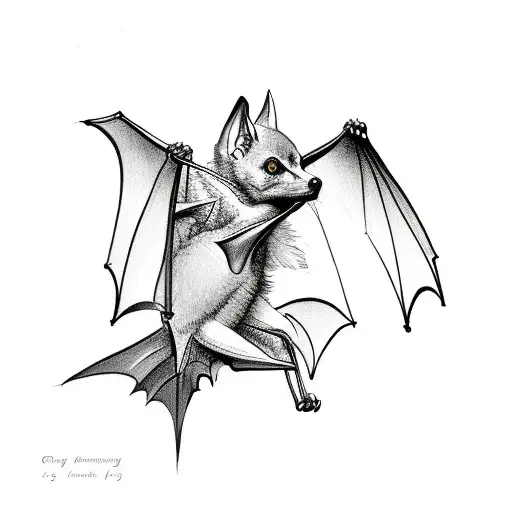 Flying Fox Bat Small
