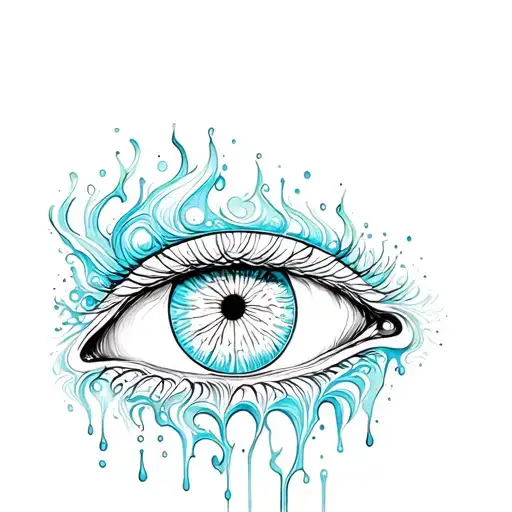 Psychedelic Melting Eye