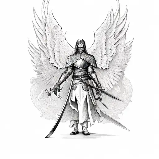 A Sword With Wings At The Handle