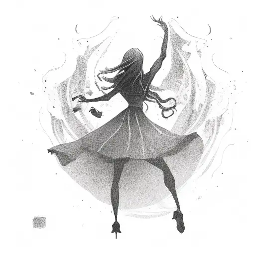 Girl Dancing With Reaper