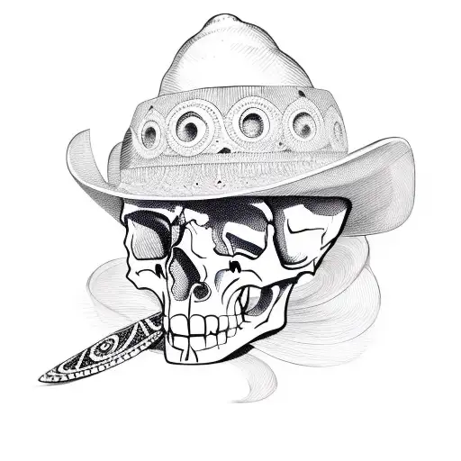 Skull With Sombrero