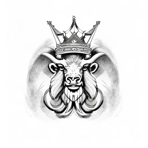 Aries With King's Crown
