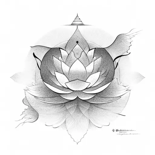 Lotus With Yinyang