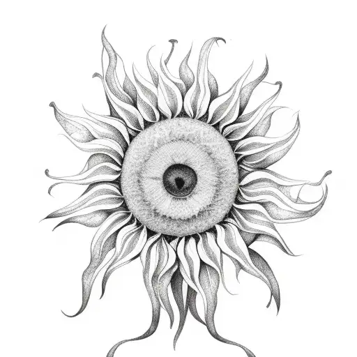 Sun Flower With On Stem Name Elisabeth