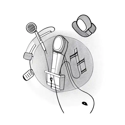 Music Desk With Microphone