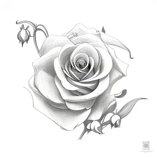 Rose And Lily Of The Valley And Forget Me Nots