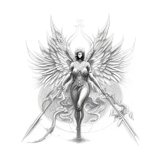 Combine A Seraphim Angel With An Eye Design