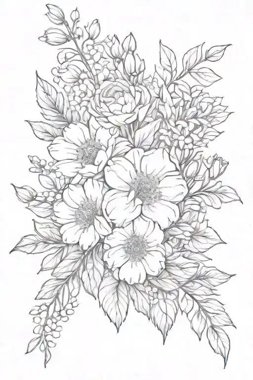 Birth Flower Bouquet