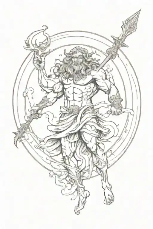 Poseidon In A Circle