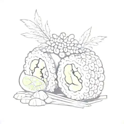 California Maki Sushi Roll Inspired