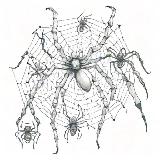 Spiders In Front Of A Crazy Person