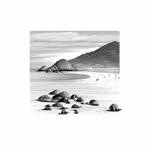 Panoramic View Of Nha Trang Beach At Sunset