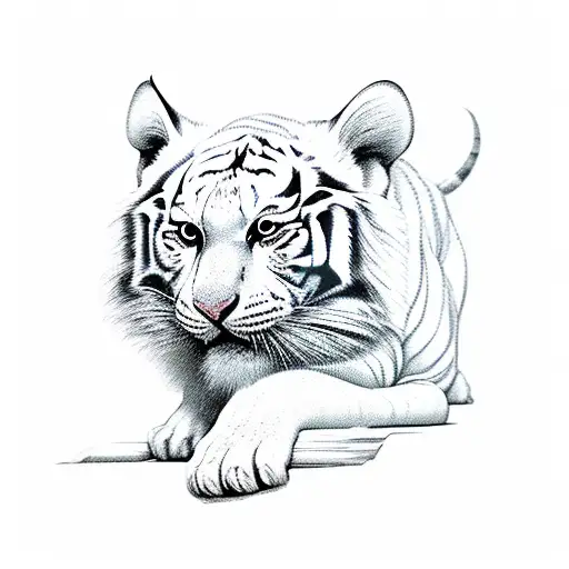 Childlike White Tiger