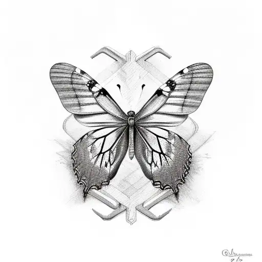 Butterfly With Word Prez In It