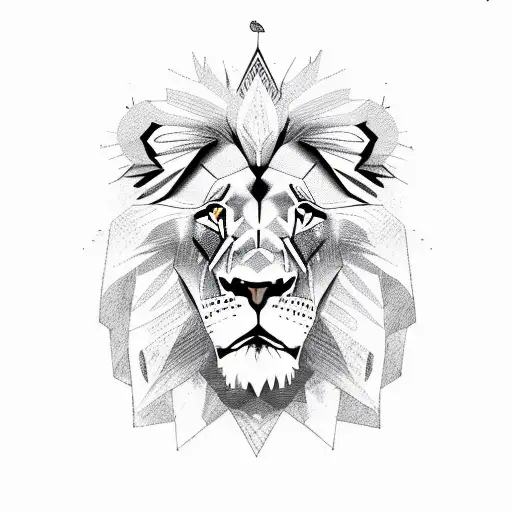 Lion Of Zion With Mountain Backdrop