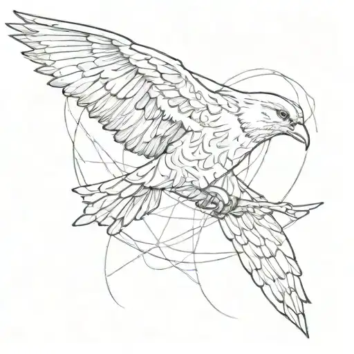 Bird Soaring With 1937-2023 Underneath It Signed