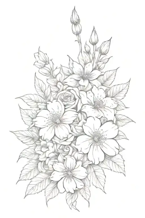 Biblical And Flower Bouquet