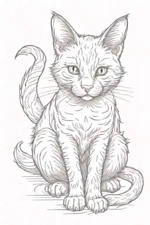 The Lop Eared Cat Sitting