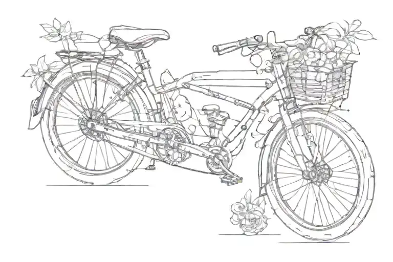 Line Art Bicycle