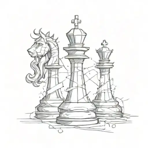 Broken Queen Chess Piece