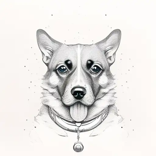 Dog In Shape Of An R