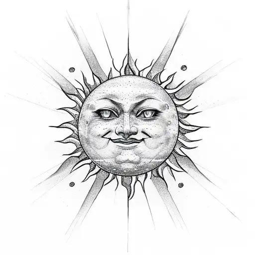 Design Of A Sun And Moon